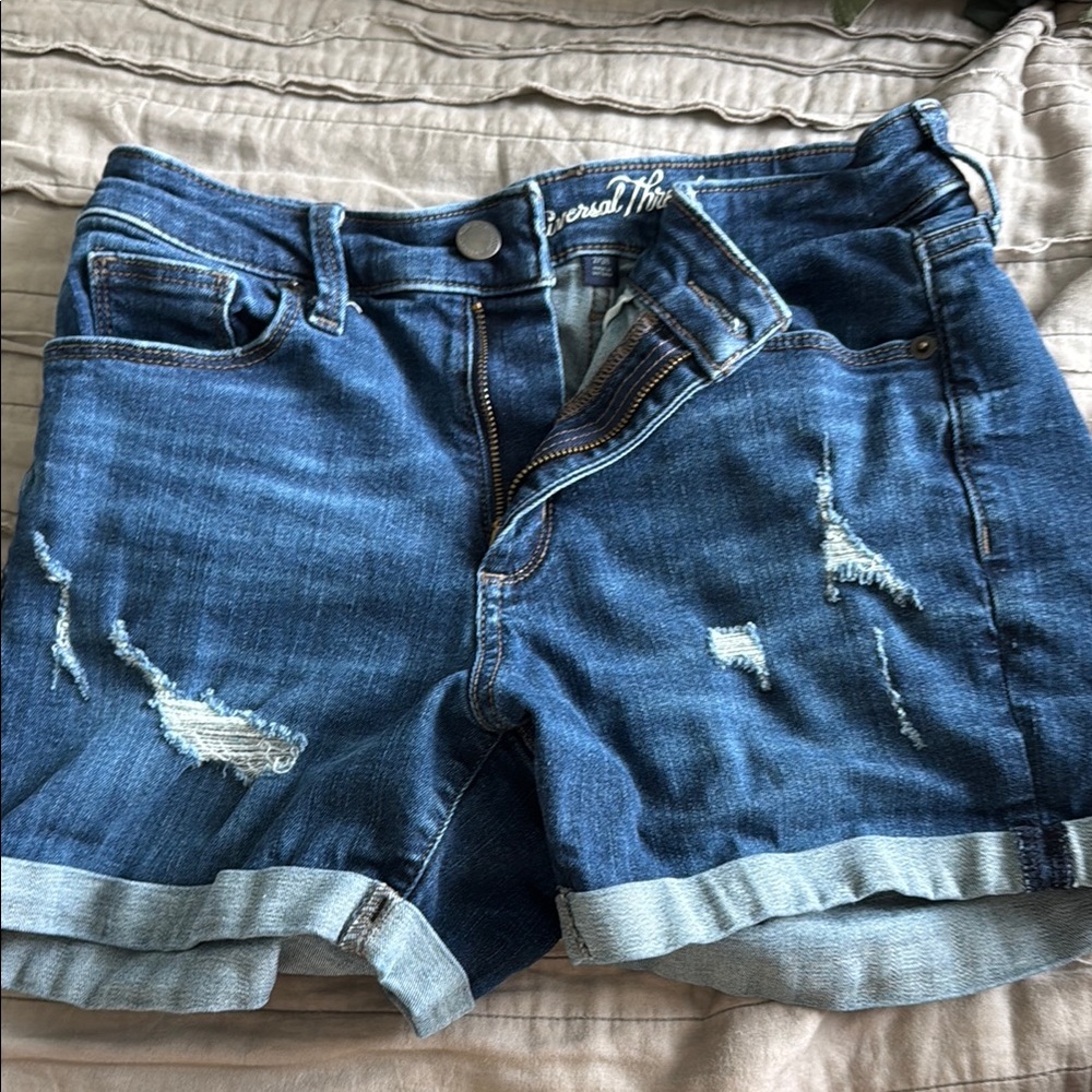 Universal Thread Blue Distressed Jean Shorts